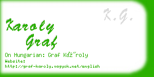 karoly graf business card